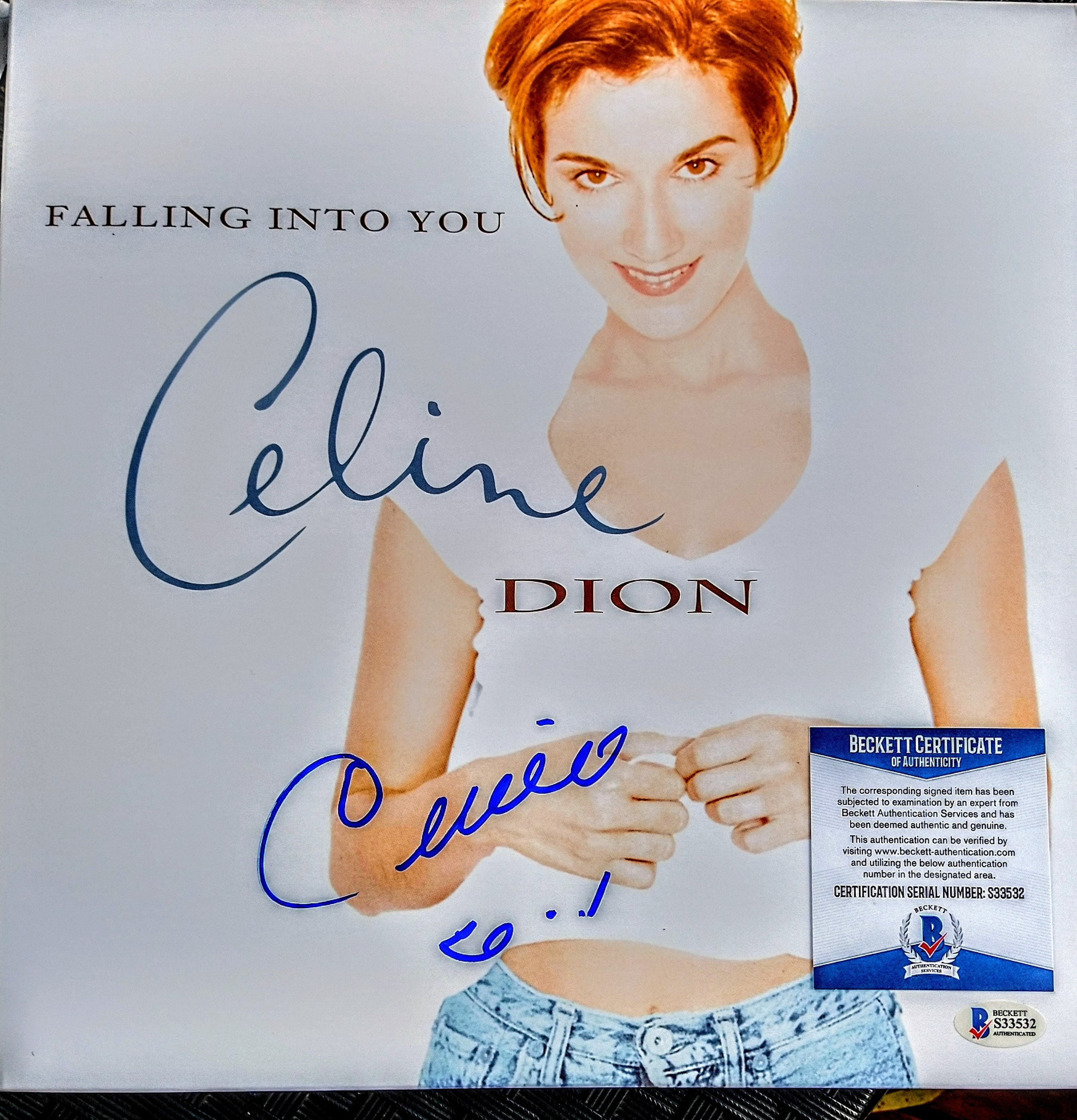 セリーヌ・ディオン - Falling into you ベケット証明書 S33532