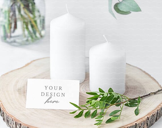 Wedding Place Card Mockup Name Cards Name