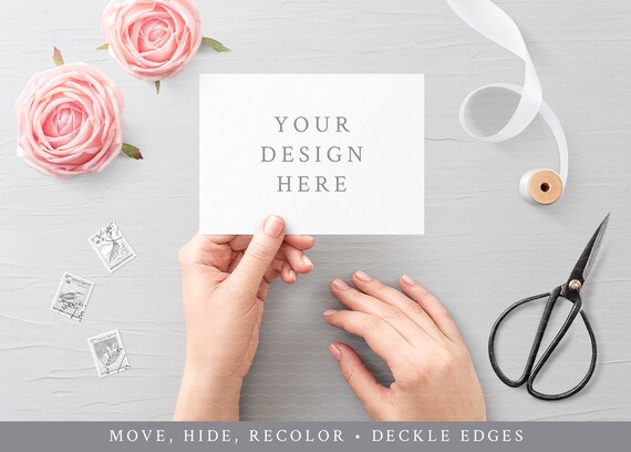 Greeting Card Mockup Greetings Card 5x7 Card