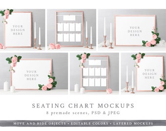 Wedding Seating Chart Mockup 18 X 24 Frame Mockup Seat Plan