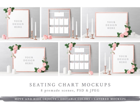 Wedding Seating Chart Mockup 18 X 24 Frame Wedding Seating Chart Mockup 18 X 24 Frame