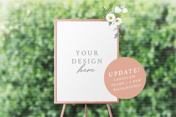 Wedding Seating Chart Mockup 18x24 Frame 24 X