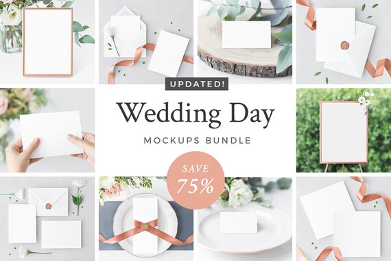 Wedding Mockup Bundle Invitation Mockup Seating Chart