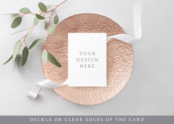 Download Wedding Program Mockup 5x7 Mockup Eucalyptus Wedding Etsy