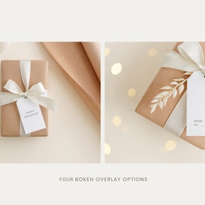 Festive Christmas Mockup Bundle: invitations, frames, cards, greeting cards, labels, gift tags, poster, artwork, print mockups image 2