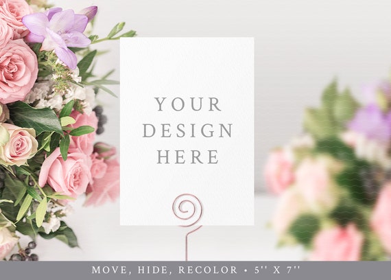 Download Wedding Table Card Mockup Wedding Table Number Cards Table Etsy