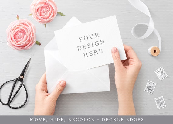 Download Greeting Card Mockup Greetings Card Mockup Holiday Card Etsy