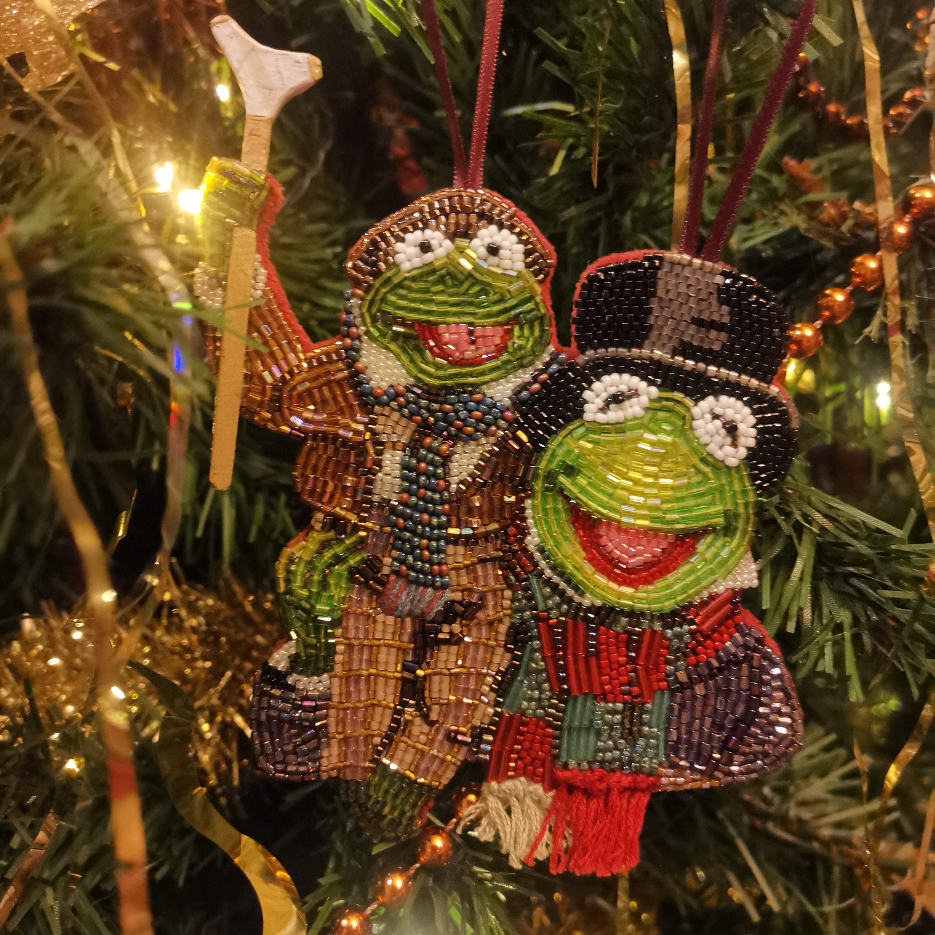 MUPPET CHRISTMAS CAROL Kermit Frog Bob Cratchit Tiny Tim Scrooge