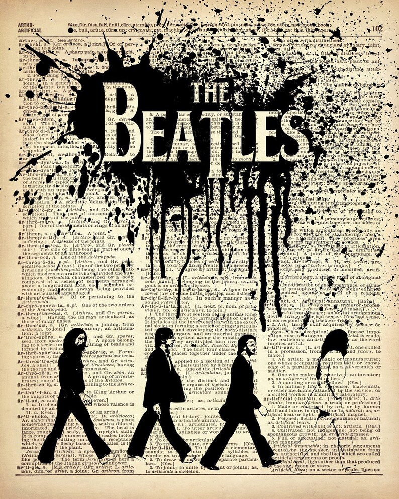 Instant download THE BEATLES printable poster w0101D | Etsy