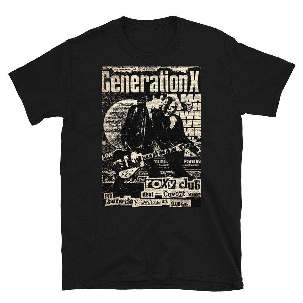 1977 Authentic X Cool Retro Style T-shirt Generation X Shirt