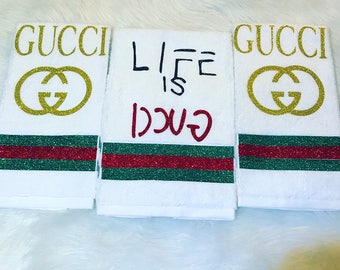 Gucci towel | Etsy