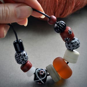 Gotland replica beads. Glass bead necklace.Viking beads.Reproduction of historical glass beads.Reenactment beads.Reenactment Viking jewelry.