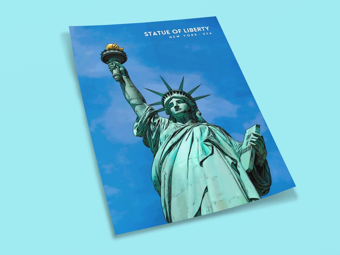 Statue of Liberty Poster Print: New York Photography, Modern Wall Art ...