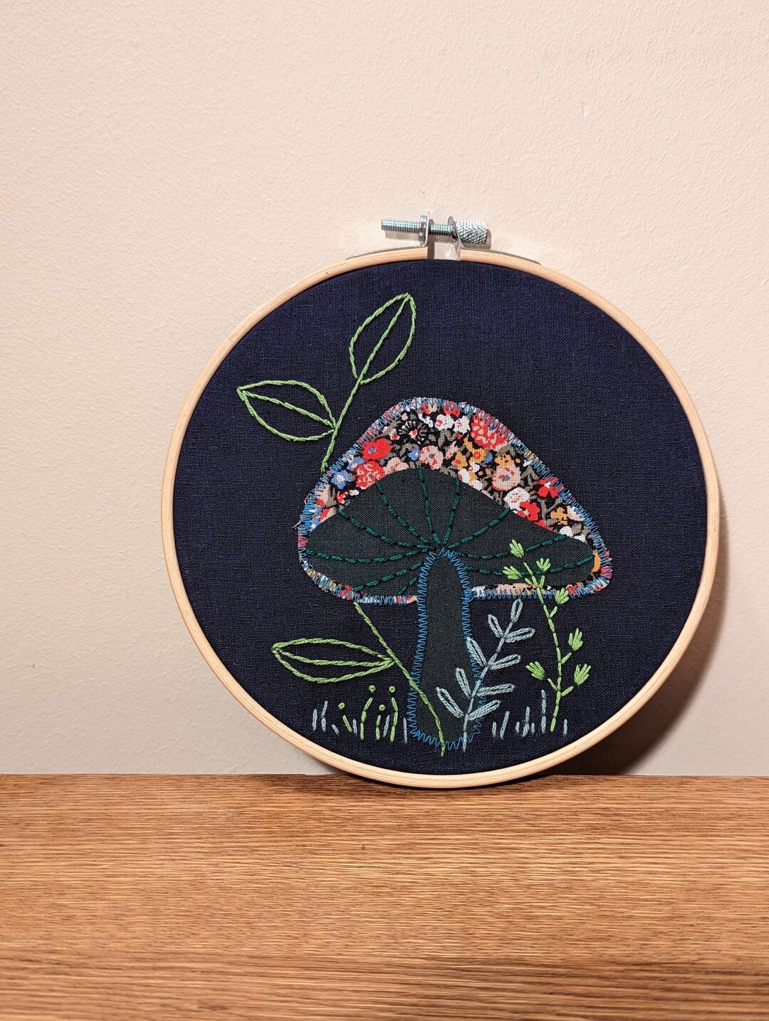 Applique Mushroom Embroidery - Etsy