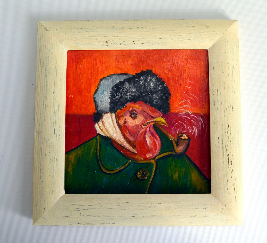 Van Gogh Artwork Van Gogh Inspired Selfportrait of Van Gogh Original