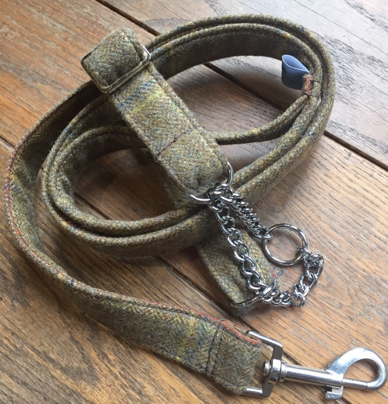 Half Check Collar and Lead Set Etsy UK