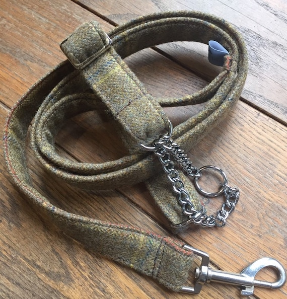 Half Check Collar and Lead Set Etsy UK