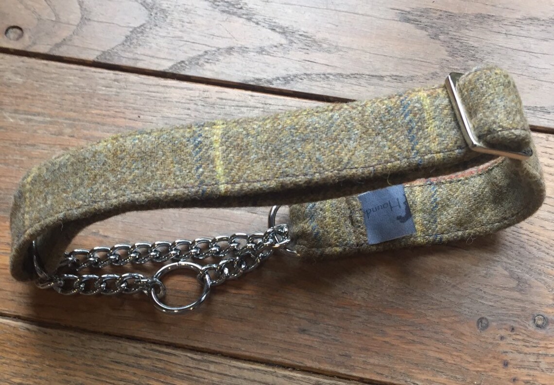 Half Check Collar and Lead Set Etsy UK