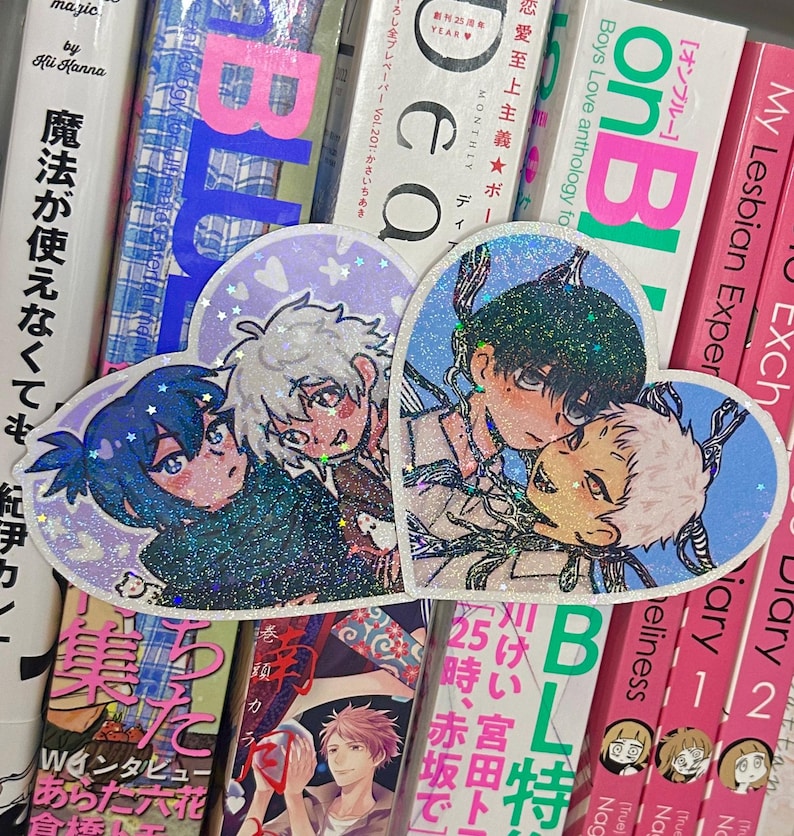 Yaoi Boys Love Holo Stickers image 3