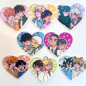 Yaoi Boys Love Holo-stickers