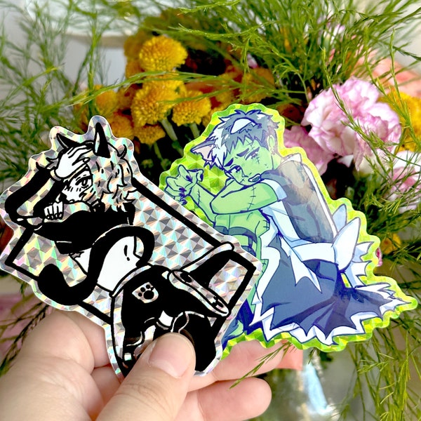 Catboy Prism Holo Aufkleber