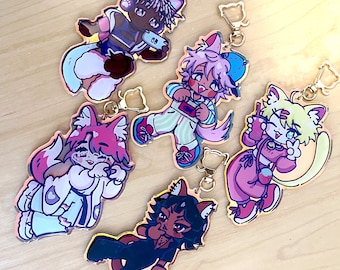 Catboy cuties keychain charm