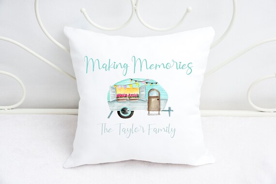 personalised caravan cushion