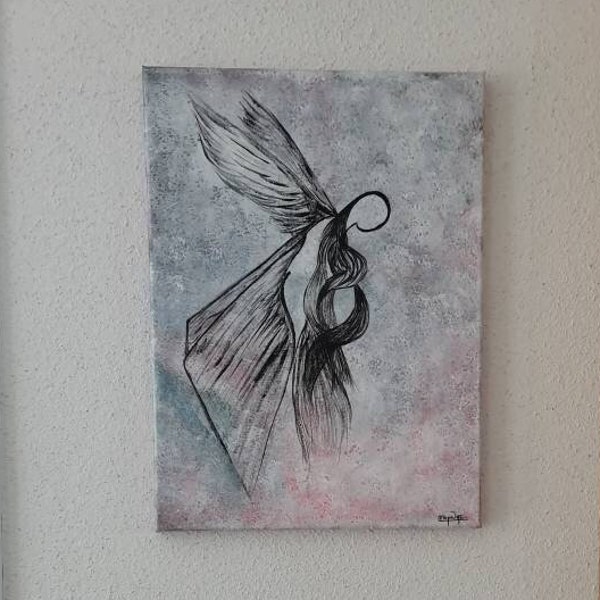 Tableau "Angel" peinture acrylique