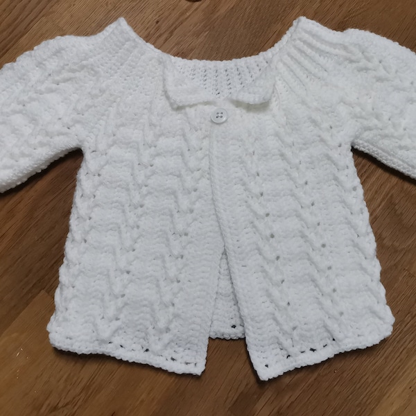 Petit gilet pour bébé 3\6 mois fait main