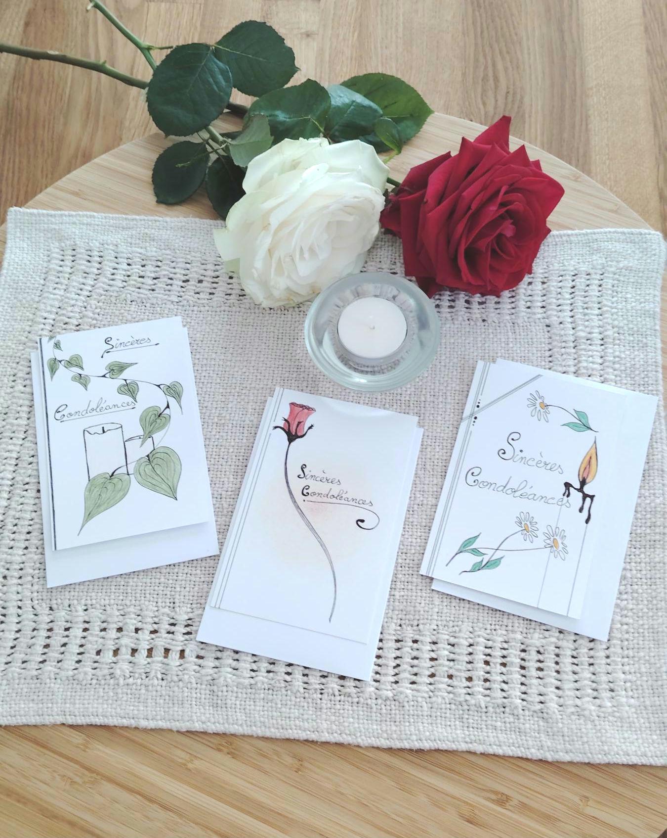 Carte Condoléances La Ronde Des Fleurs