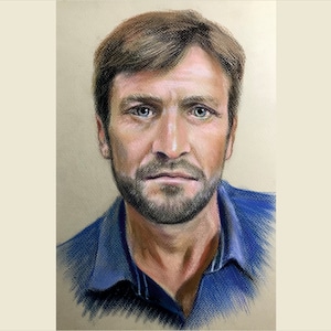Custom Pastel portrait. Original pastel painting. Commission portrait. Portrait from photo