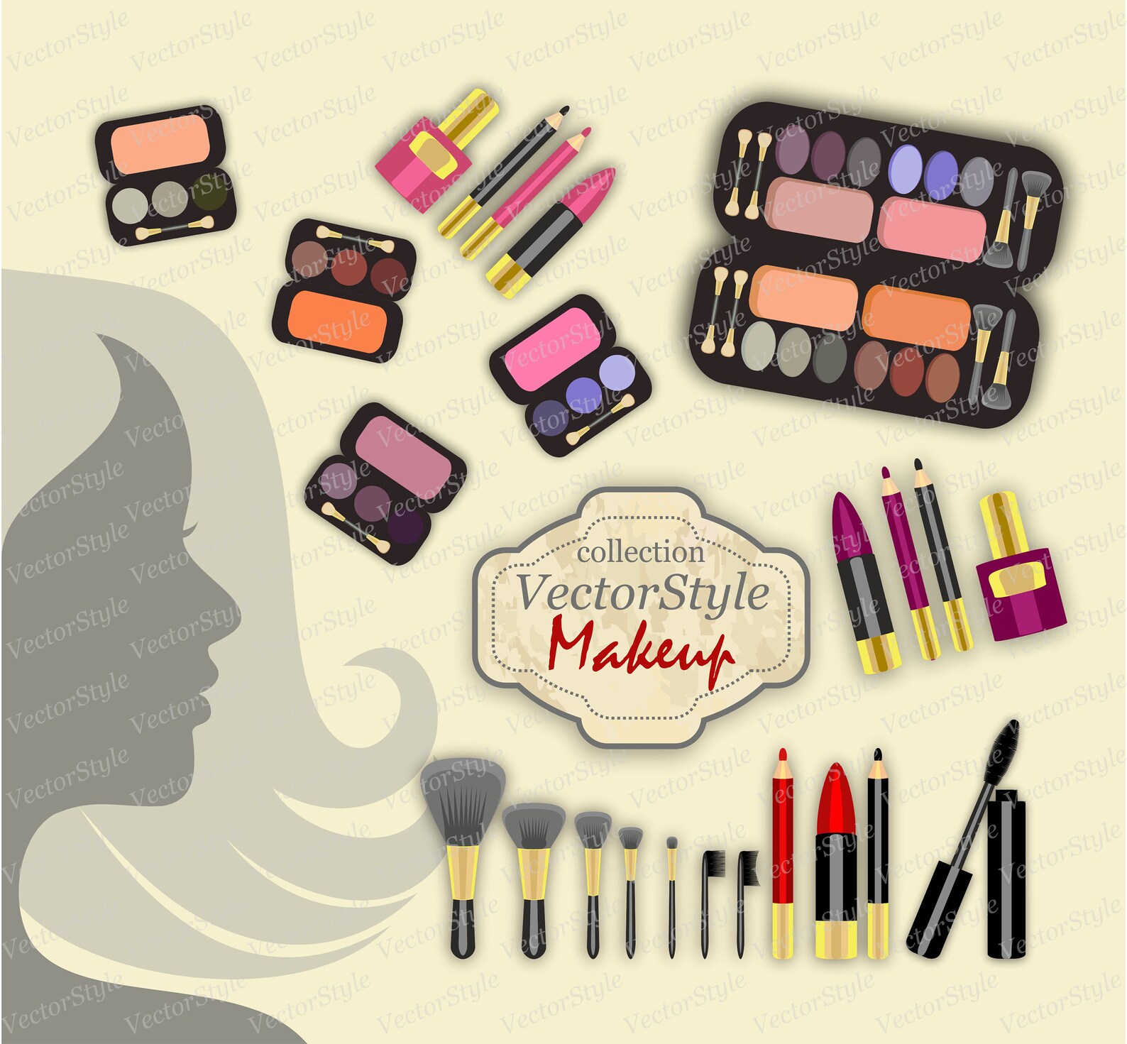 Make up a plan. Стикер makeup svg. нет времени на макияж иконка.