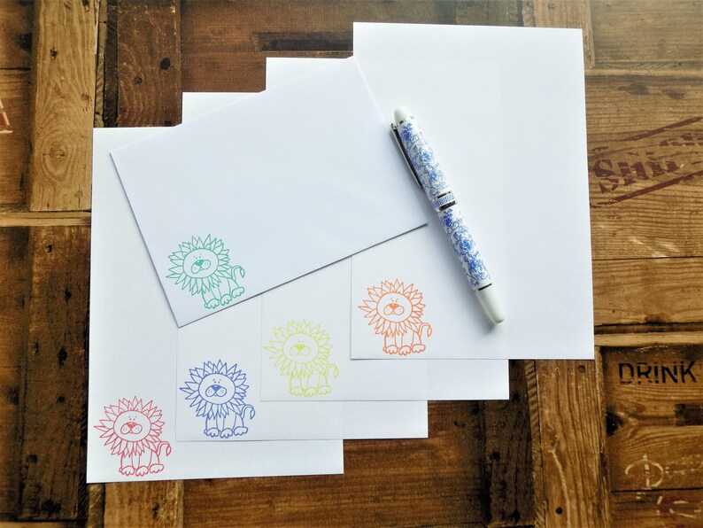 Lion LetterWritingStationery Set