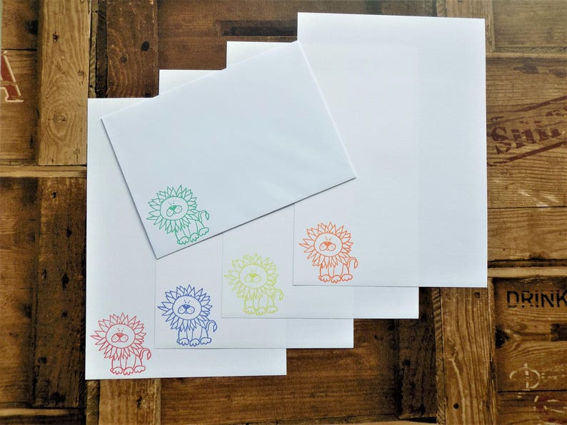 Lion LetterWritingStationery Set