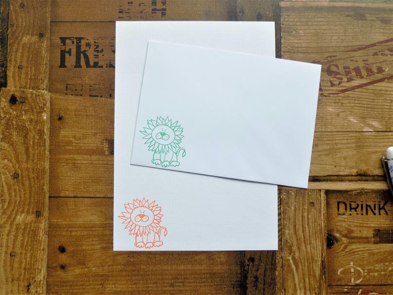 Lion LetterWritingStationery Set