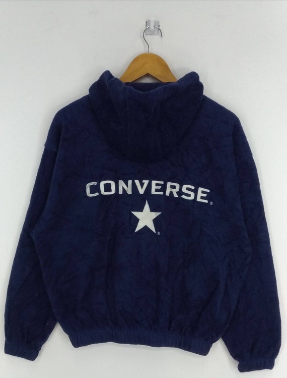 blue converse hoodie