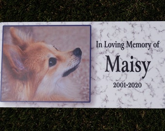 Deluxe Pet Memorial Plaque