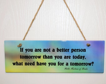 Rebbe Nachman of Breslov Ceramic Plaque