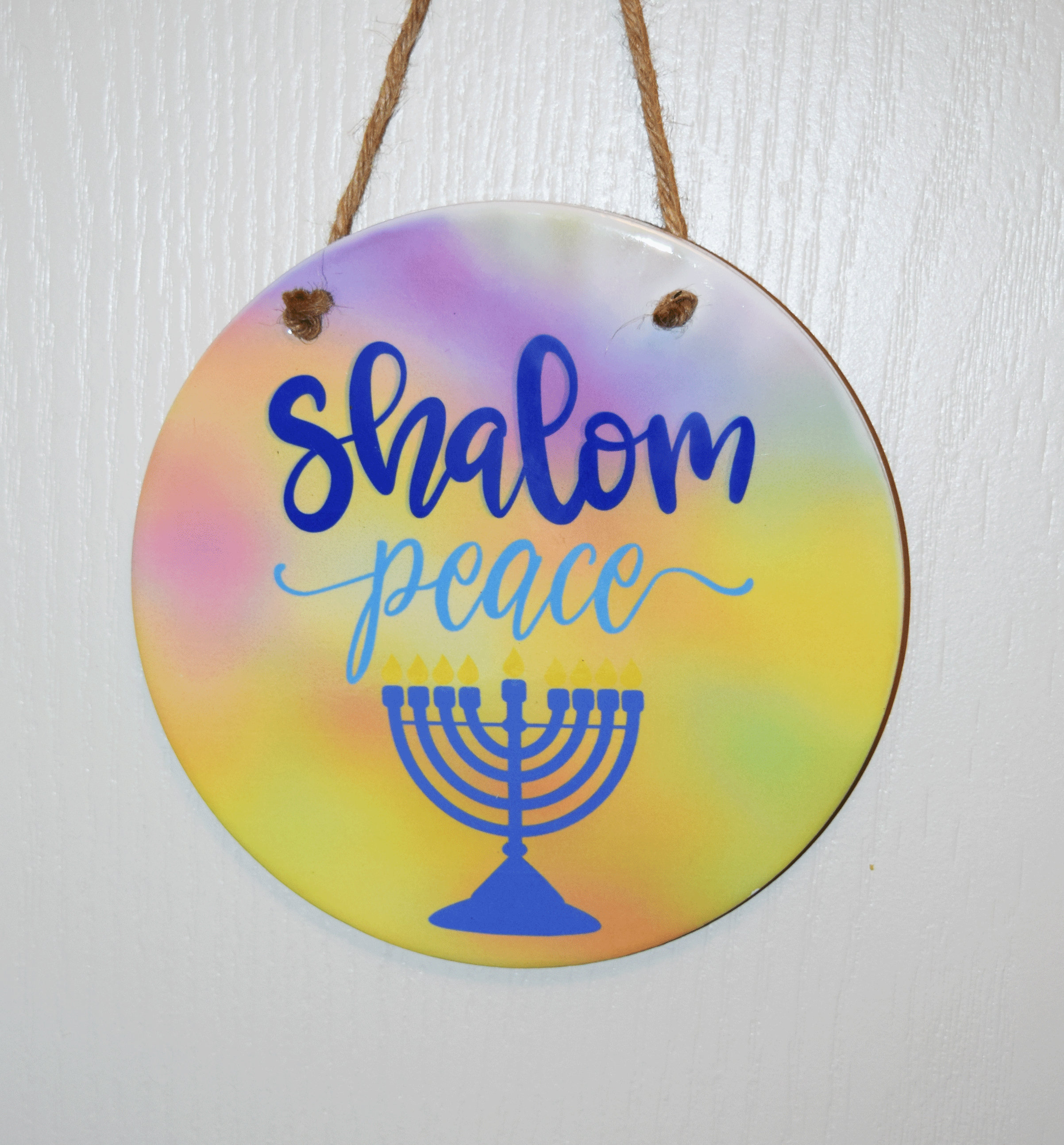 Shalom Novelty Sign Hebrew Meaning Peace Plaque Heart and -  Israel