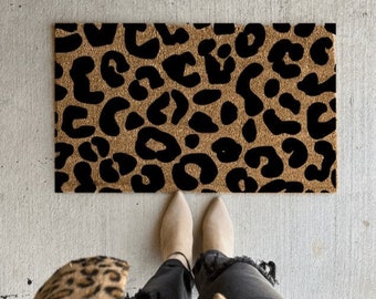 Leopard print | doormat | welcome mat | housewarming gift | gift ideas | porch decor