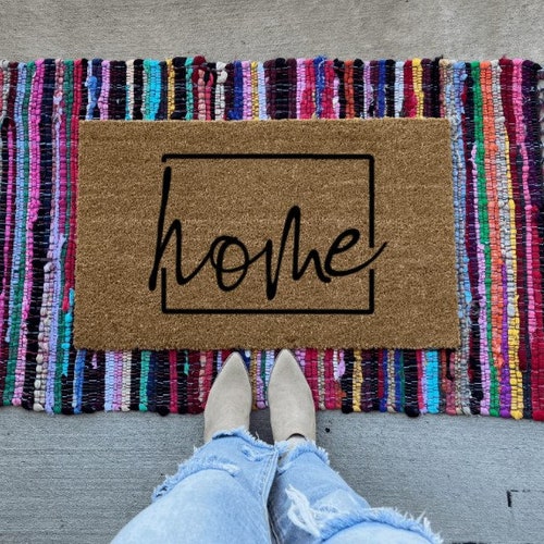 Hi Mat Hello Doormat Gift Ideas Coir Etsy