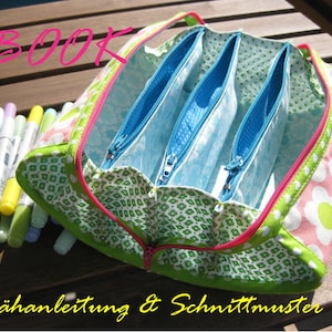 Sewing instructions Zippy compartment bag EBOOK with 7 compartments