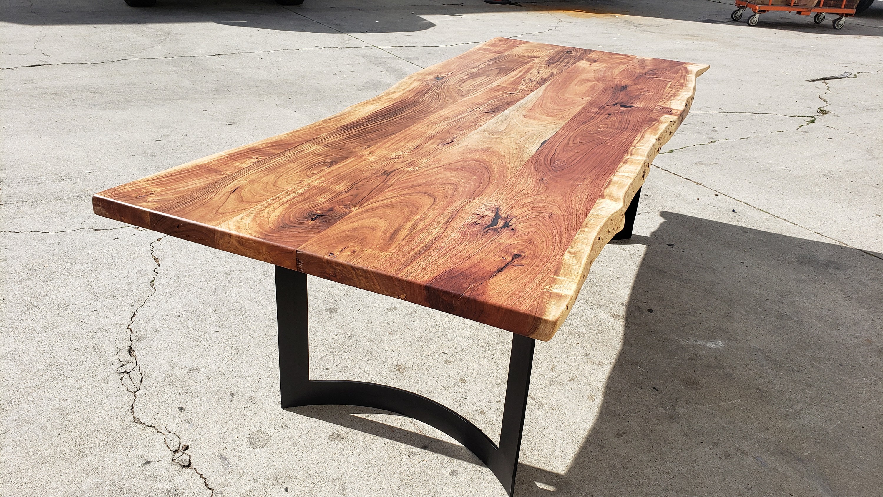 96l Live Edge Acacia Wood Dining Table Etsy