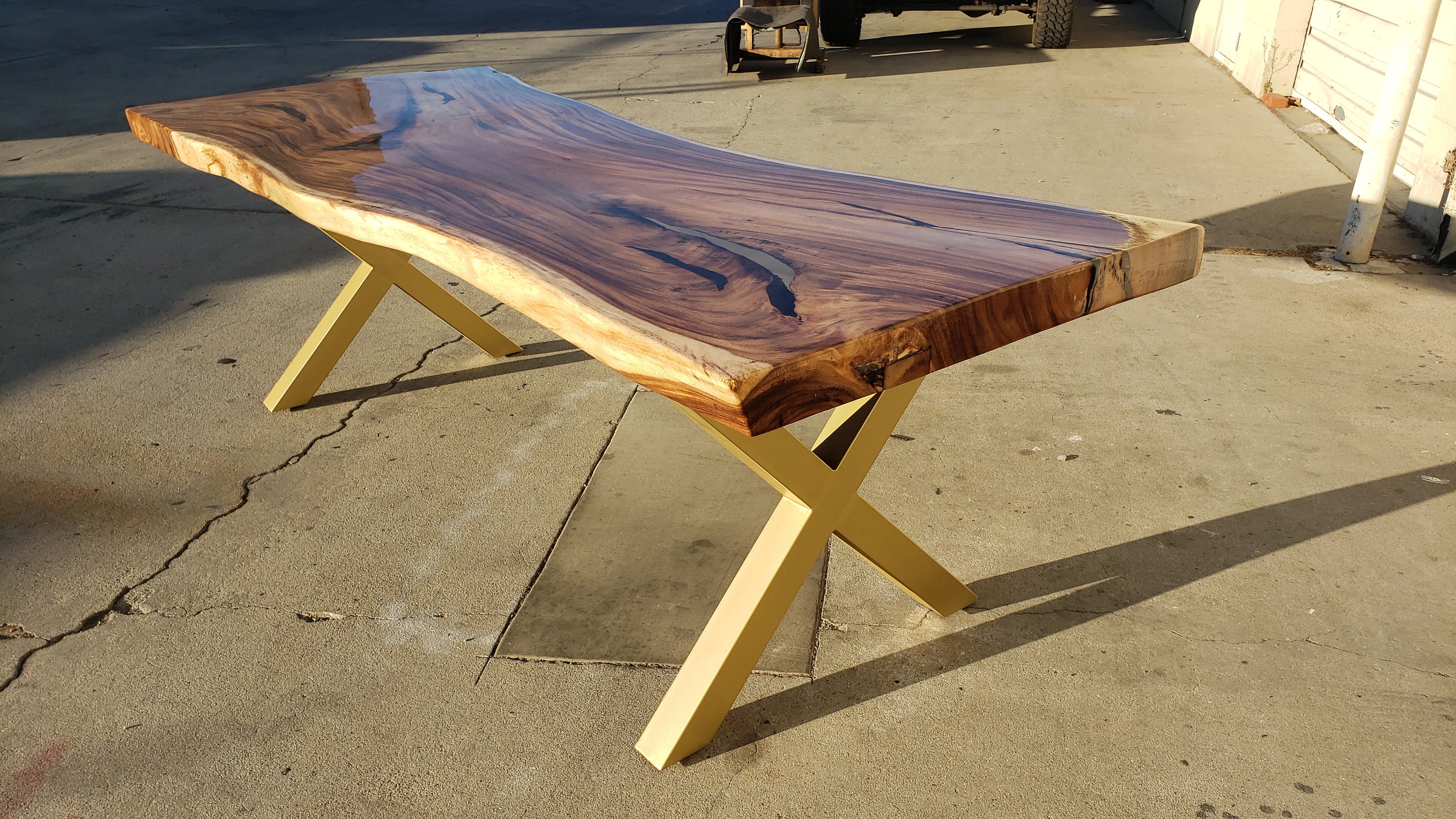 Handcrafted 96L Solid Acacia Wood slab with Protective Etsy