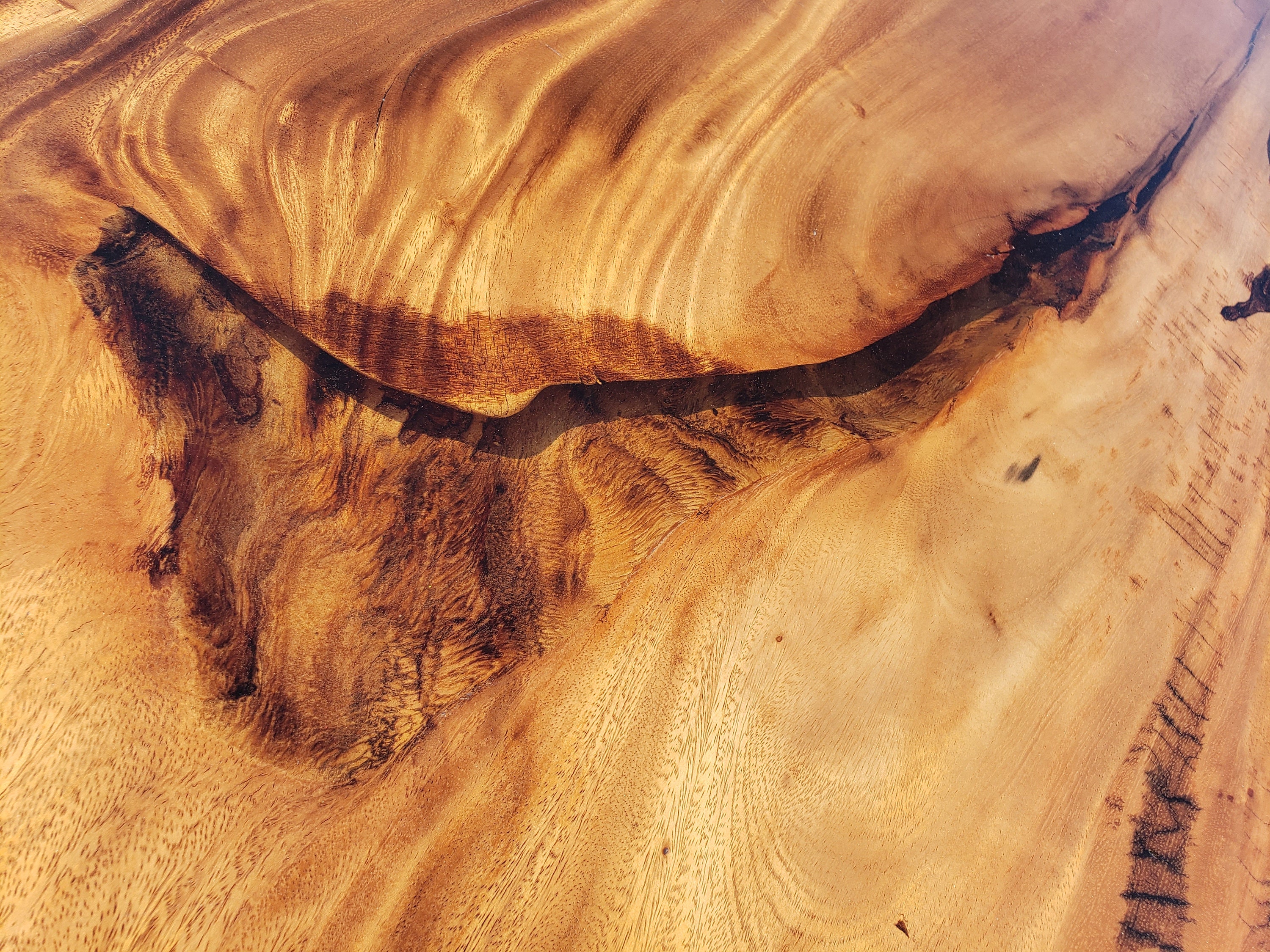 Handcrafted 96L Solid Acacia Wood slab with Protective Etsy