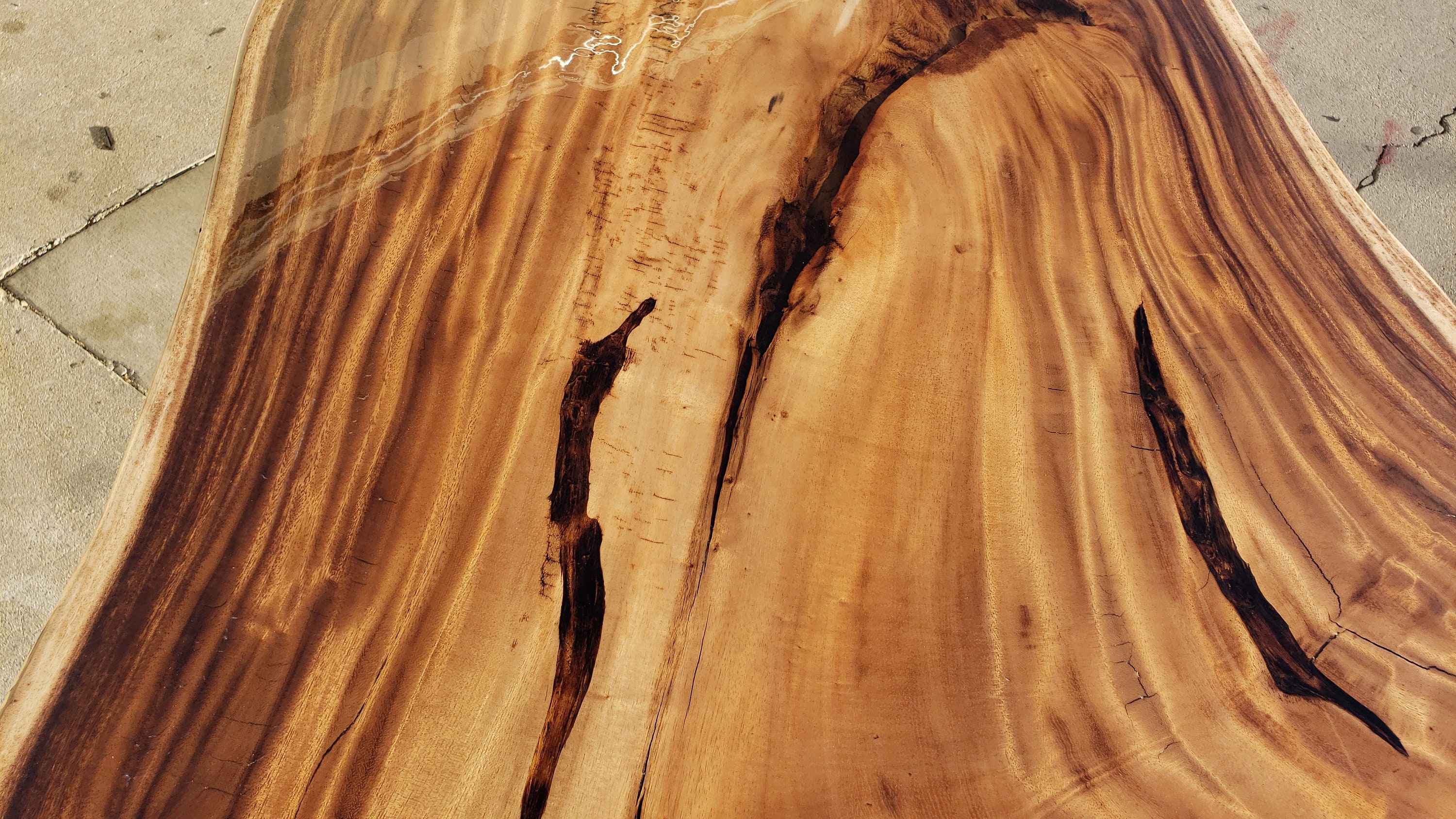 Handcrafted 96L Solid Acacia Wood slab with Protective Etsy
