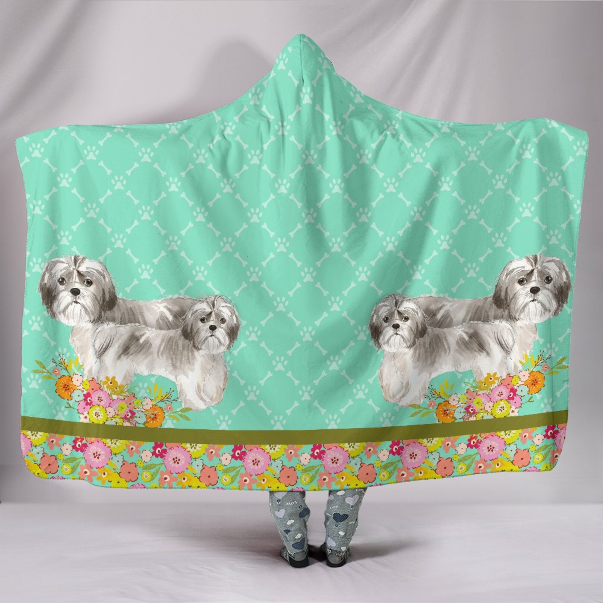 Shih Tzu - Shorter Hair Gift - Hooded Blanket