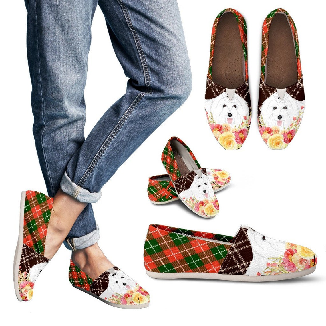 Coton De Tulear Gift Coton De Tulear Casual Walking Shoes Etsy