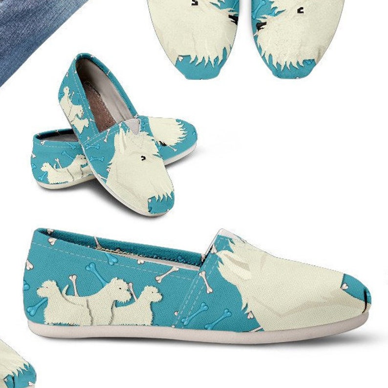 West Highland White Terrier Casual Walking Shoes Westie - Etsy