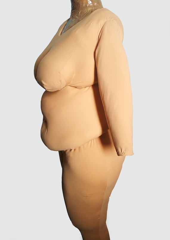 Fatsuit Costume Full Sleeve and Leg Fat Suit Fake Boobs Costume